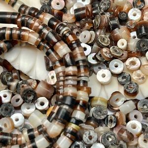 200+ Abalone Mother of Pearl Shell Black Lip Beads Mixed Lot Jewelry Making DIY